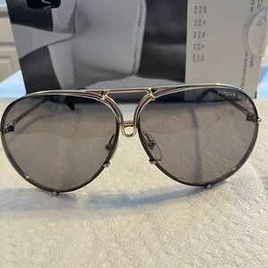 Carrera Men's Silver Aviator Sunglasses